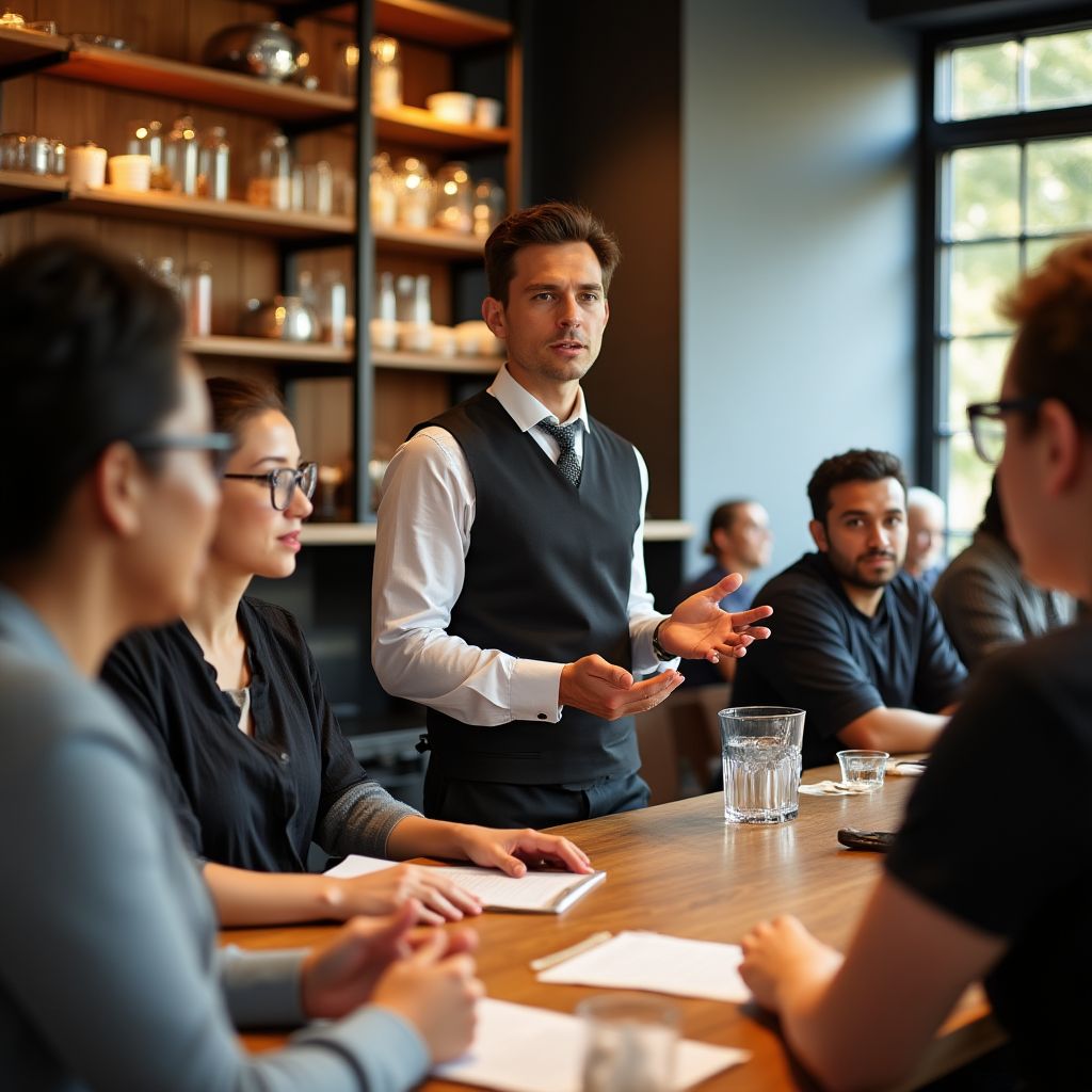Staff training session