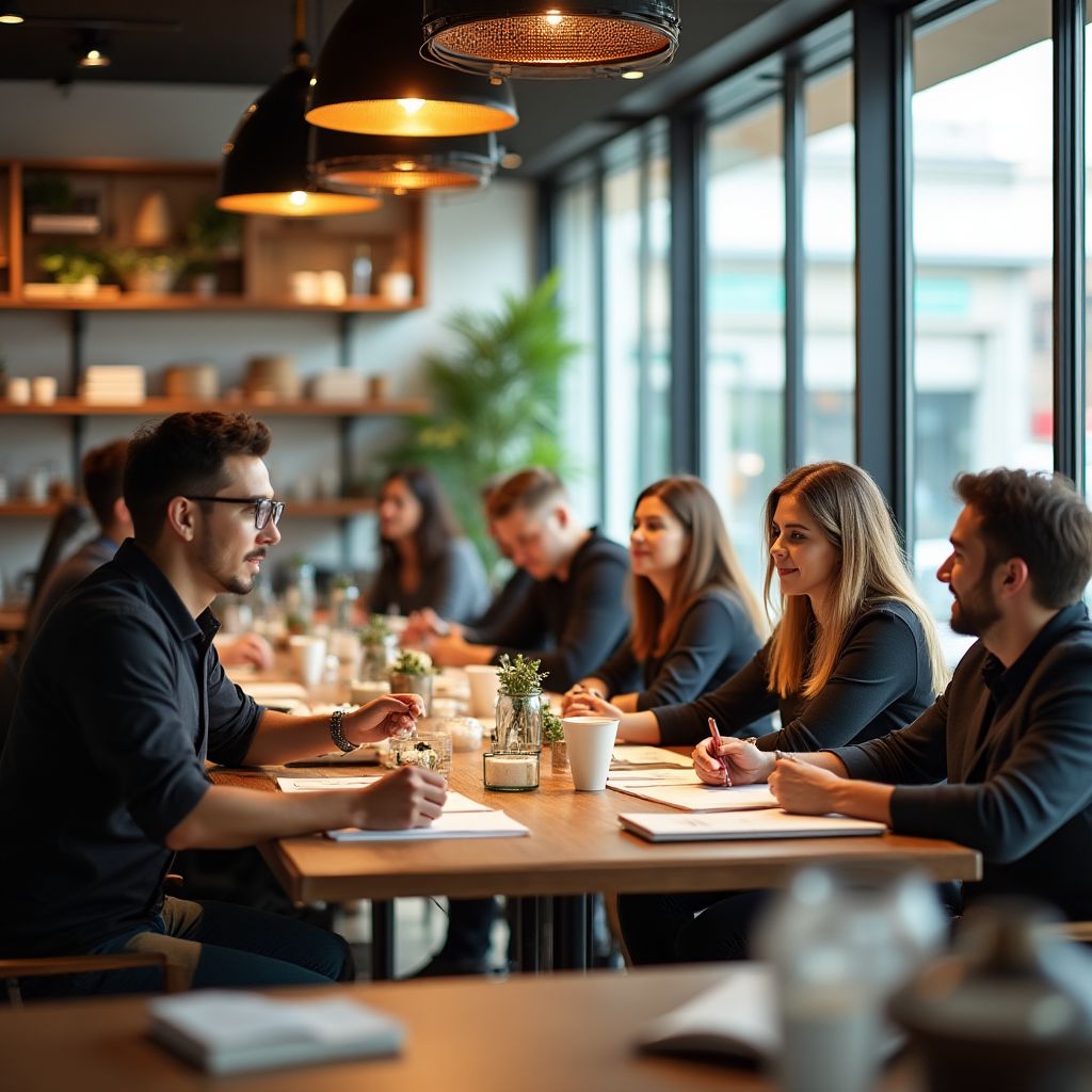 Workshop session with food business owners