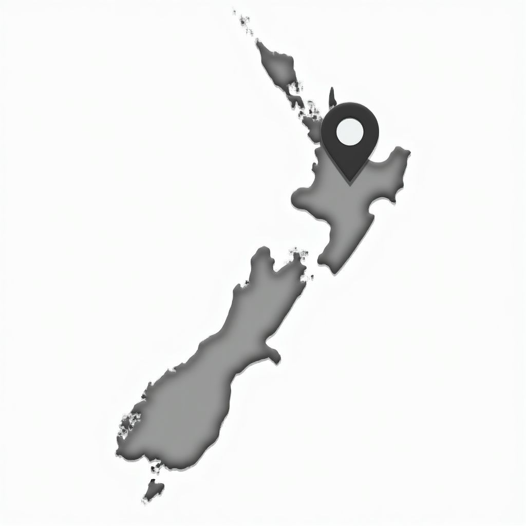 New Zealand map icon